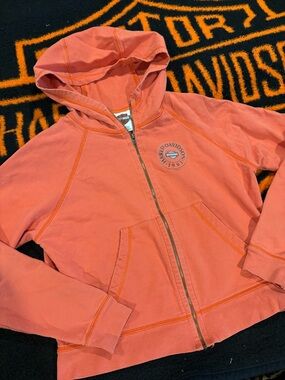 Vintage Harley Davidson Myrtle Beach orange vip-up